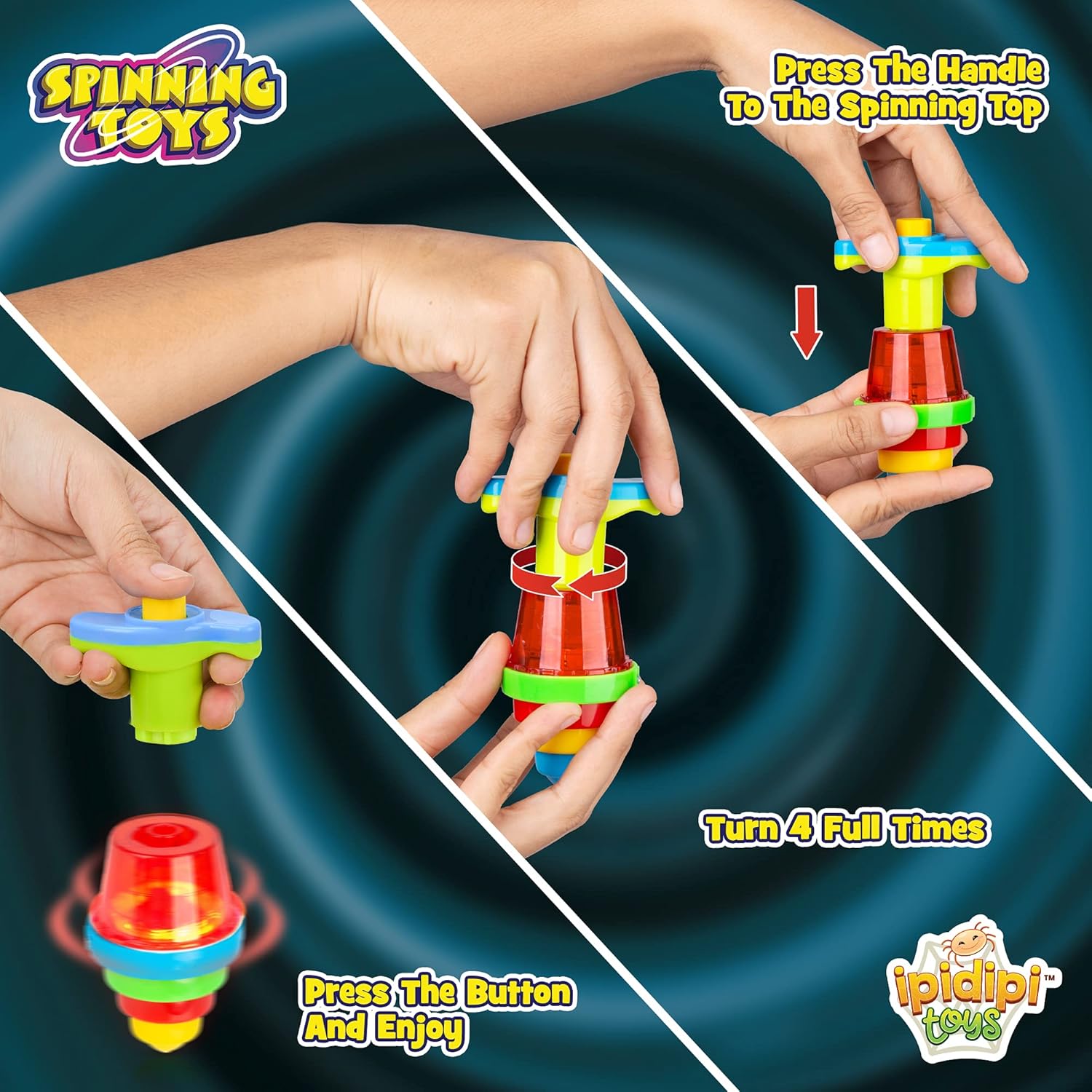 Light Up Spinning Tops