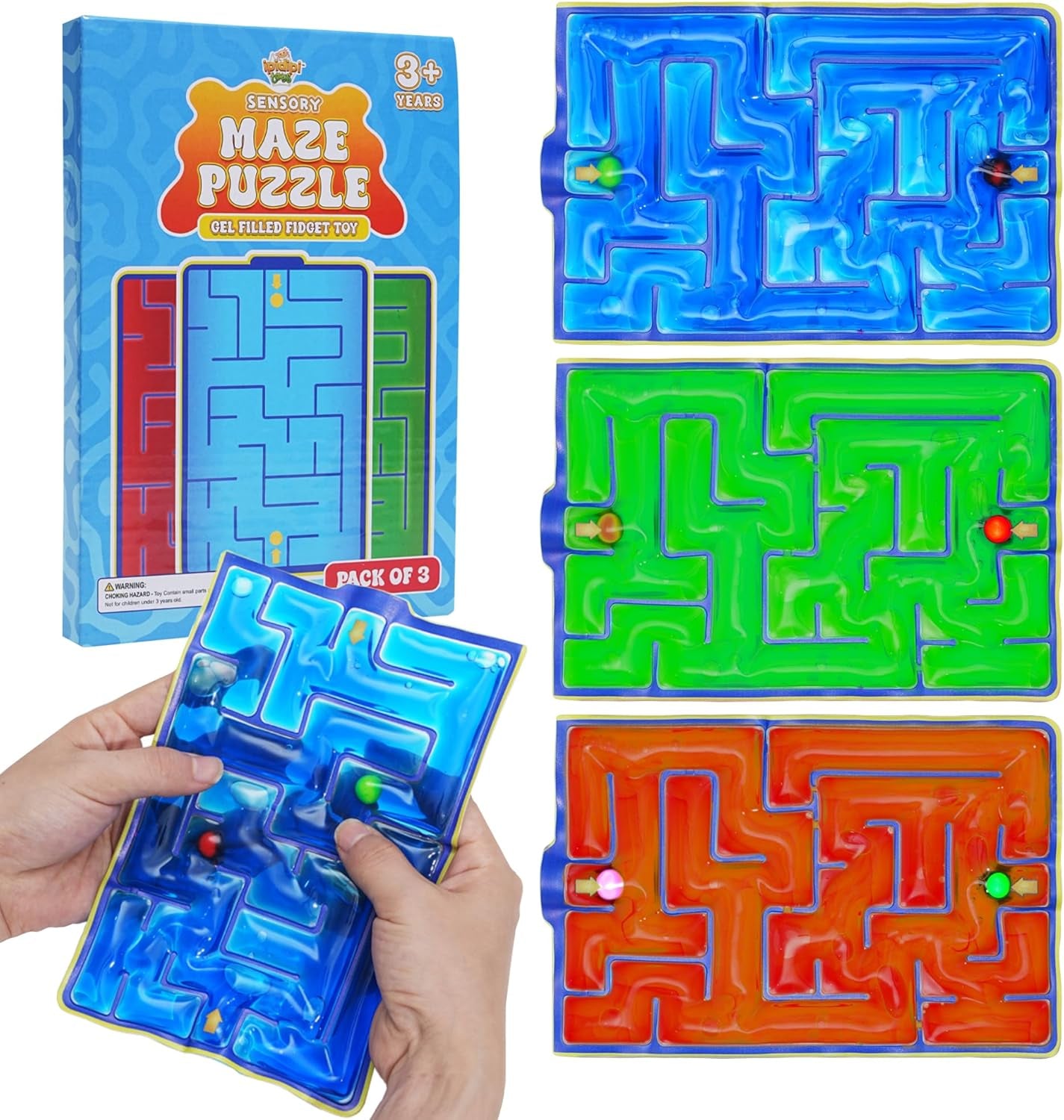 Gel-Filled Maze Puzzle