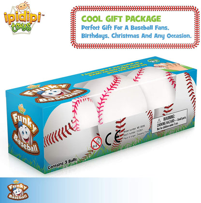 Baseballs Splat ‘N’ Stick Balls 3 Pack Sensory Toy