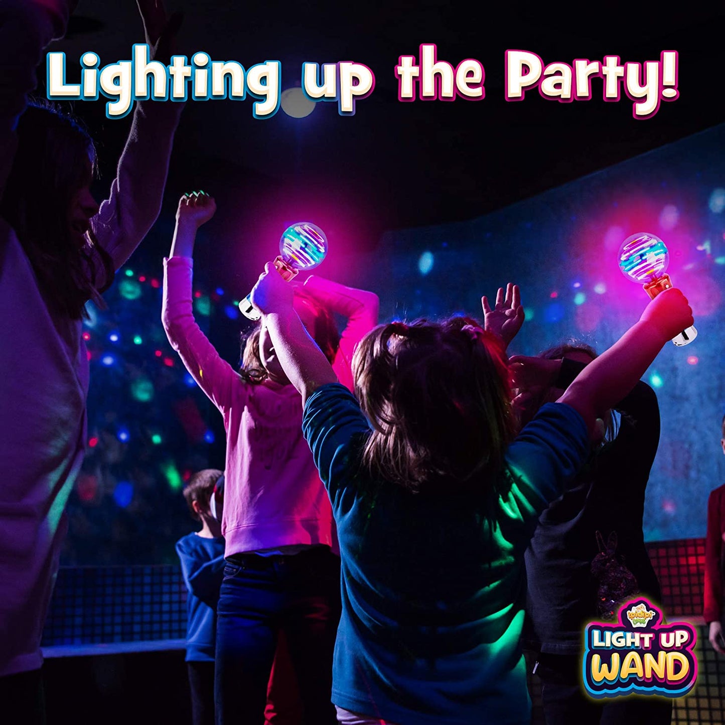 Spinning Light-Up Wand - Rotating LED Toy