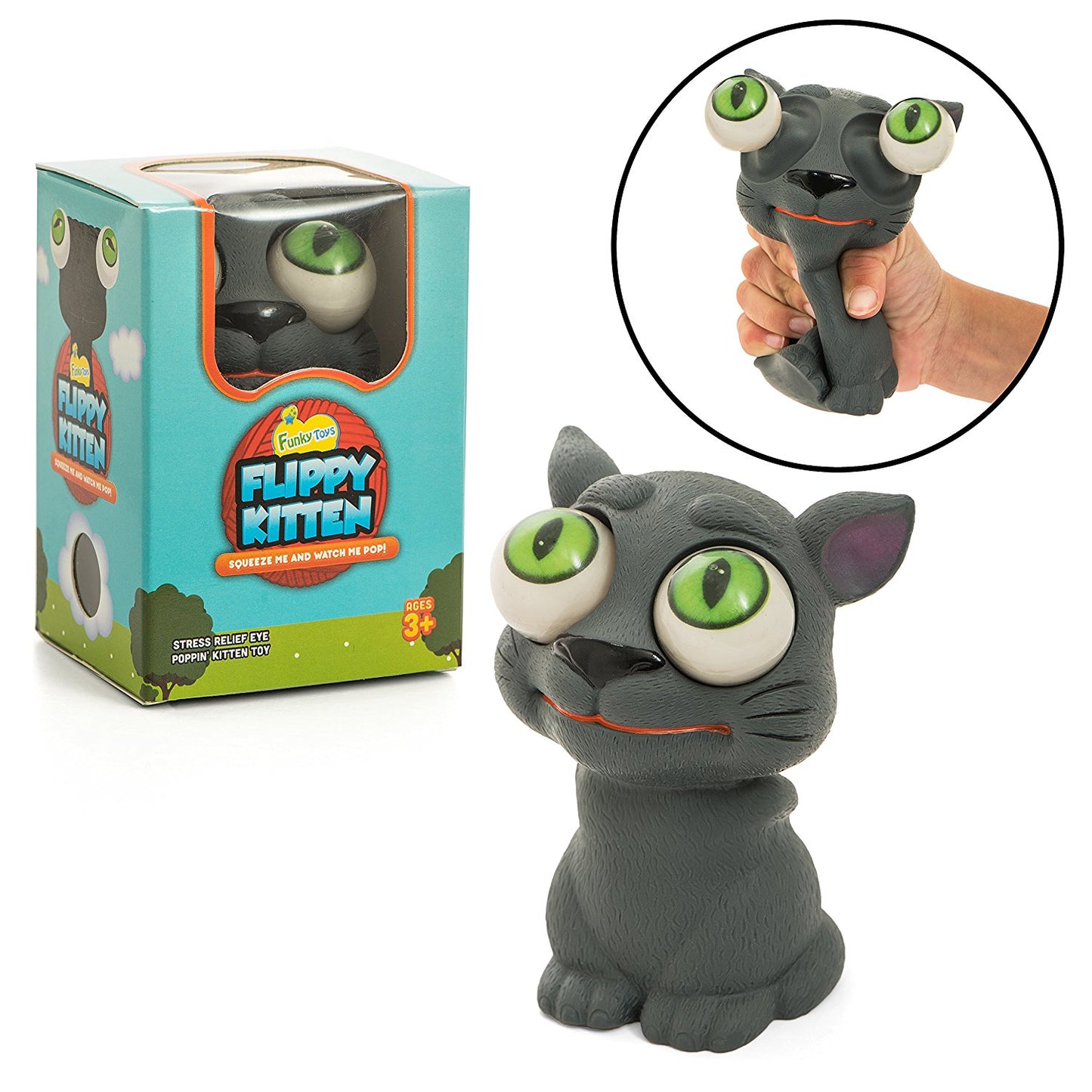 Poppin’ Peepers Flippy Kitten - Funky Toys