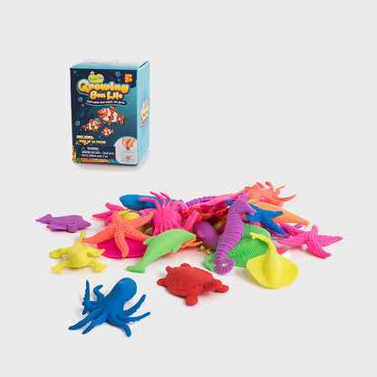 Water Growing Sea Creatures Animals - 32 Pack - Funky Toys